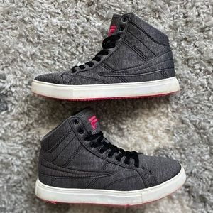 Fila size 8 grey high tops